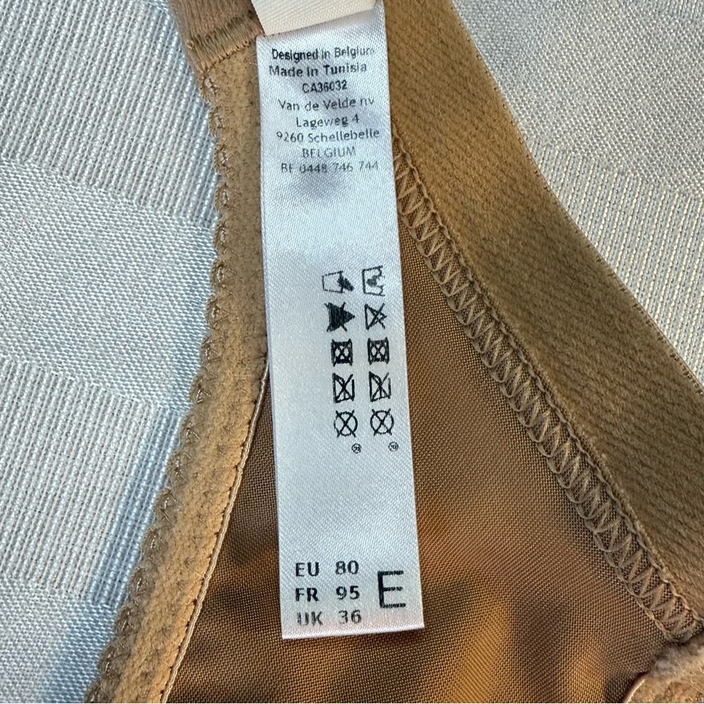 PrimaDonna Seamless Satin Bra in Cognac UK Sz. 36E/US Sz. 36DD - Picture 12 of 14